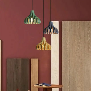GUIFA Contemporary Wood Color Ceiling Light – view 4