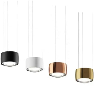 Suspension contemporaine dorée – Éclairage suspendu moderne avec lignes lumineuses délicates