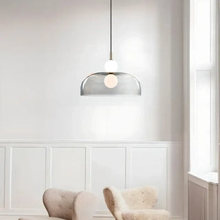 PANGAL Contemporary Transparent Glass Globe Pendant – view 3