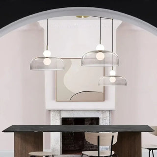 PANGAL Contemporary Transparent Glass Globe Pendant – view 5