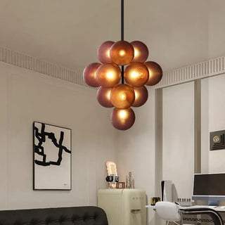 SOLOTY Contemporary Cluster Glass Balls Ceiling Light – view 3