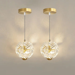 REDOR Crystal Cube Transparent Gilded Chic Ceiling Light – view 4