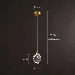 CRIST Modern Crystal Pendant Ceiling Light – view 5