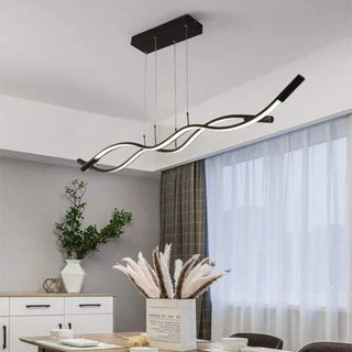 Modern kitchen pendant lamp with adjustable dimmer, designer hanging ceiling light