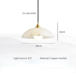 REVERE Copper Marble Minimalist Pendant – view 14
