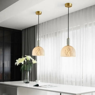 REVERE Copper Marble Minimalist Pendant – view 8