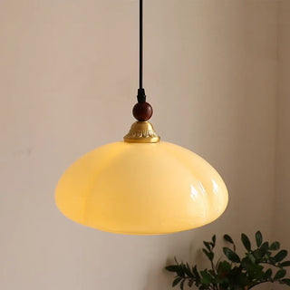 GERIMANA Copper Amber Glass Ceiling Light – view 2