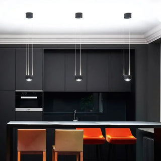 Cylindrical pendant lamp, modern multi height chic living room ceiling hanging light