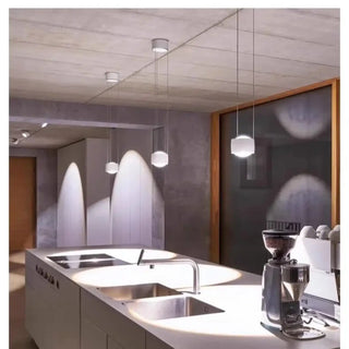 Designer multi height pendant lamp, cylindrical chic living room ceiling light
