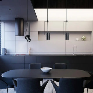 DOUBET Minimalist Modern Cylindrical Black Ceiling Light – view 12