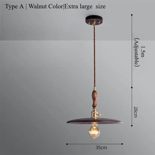 NUTIA Decorative Wood Sculpted Retro Pendant – view 8