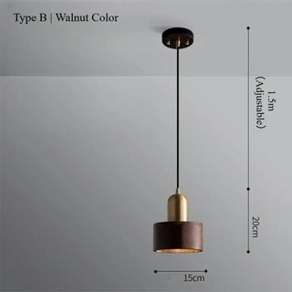 NUTIA Decorative Wood Sculpted Retro Pendant – view 5