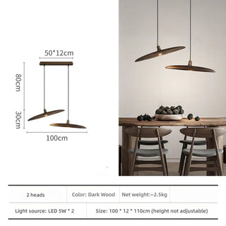 Zen style wooden ceiling pendant lamp, contemporary decorative soft ambient light