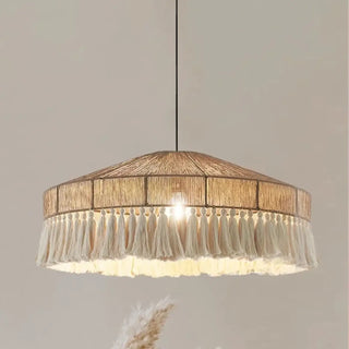 DARYTURE Decorative Rope Bohemian Modern Ceiling Light – view 5