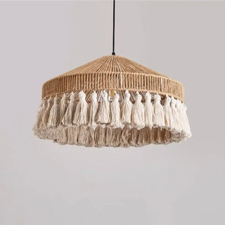 DARYTURE Decorative Rope Bohemian Modern Ceiling Light – view 8