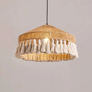 DARYTURE Decorative Rope Bohemian Modern Ceiling Light – view 7