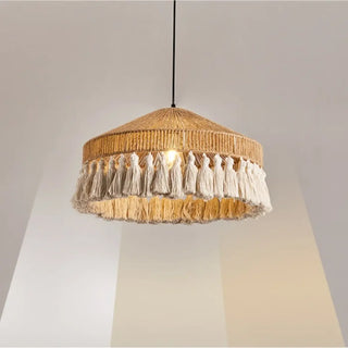 DARYTURE Decorative Rope Bohemian Modern Ceiling Light – view 4