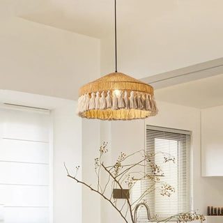 DARYTURE Decorative Rope Bohemian Modern Ceiling Light – view 3