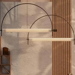 Geometric pendant light, decorative design with gold or black finish ceiling