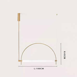 Geometric decorative pendant lamp, gold black modern ceiling hanging light