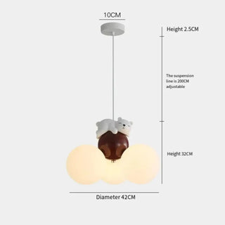 Children's Pendant Light – Cloud Shaped Light | Soft Glow Kids Bedroom Lamp