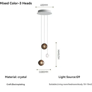 MAMUY High-Range Decorative Crystal Ceiling Light – view 5