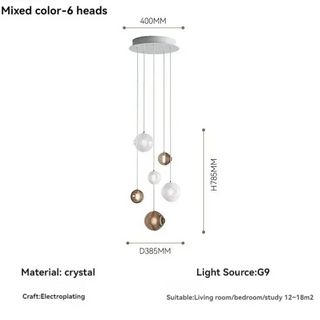 MAMUY High-Range Decorative Crystal Ceiling Light – view 7