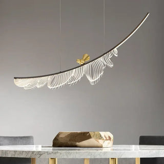 DOPOIRY Modern Decorative Feather High-End Ceiling Light – view 1