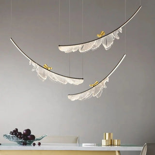 DOPOIRY Modern Decorative Feather High-End Ceiling Light – view 12