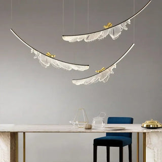 DOPOIRY Modern Decorative Feather High-End Ceiling Light – view 10