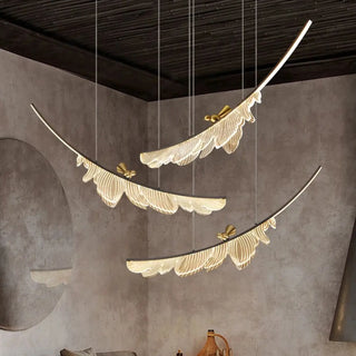 DOPOIRY Modern Decorative Feather High-End Ceiling Light – view 3