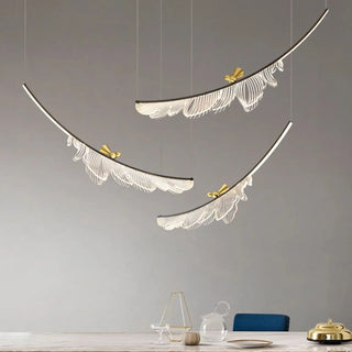 DOPOIRY Modern Decorative Feather High-End Ceiling Light – view 13