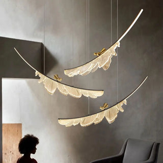 DOPOIRY Modern Decorative Feather High-End Ceiling Light – view 11