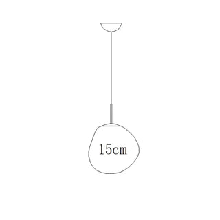 Gold acrylic hanging lamp, modern designer warm ambient ceiling fixture