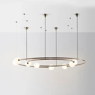 NORIA Aerial Ring Opal Spheres Ceiling Light – view 3