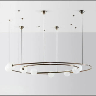 NORIA Aerial Ring Opal Spheres Ceiling Light – view 2