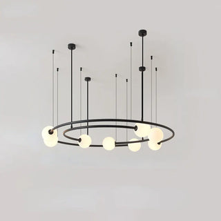 NORIA Aerial Ring Opal Spheres Ceiling Light – view 1