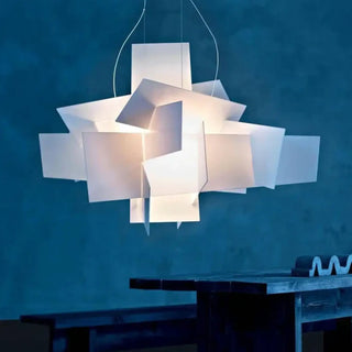 DILA Abstract White Geometric Art Ceiling Light – view 1