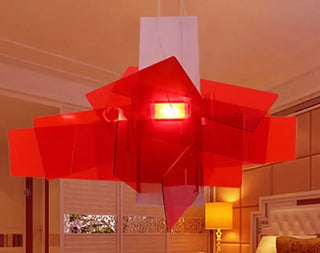 DILA Abstract White Geometric Art Ceiling Light – view 2