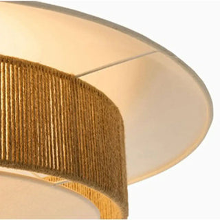 MYARITIA White Jute Natural Ambiance Elegant Ceiling Light – view 5
