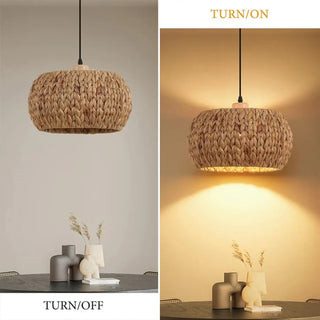 DEBASE Bohemian Vegetable Fibre Design Ceiling Light – view 3