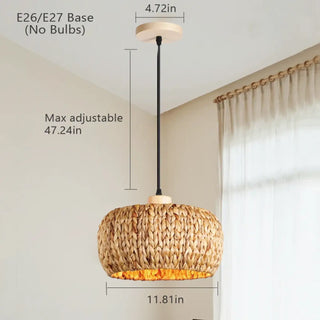 DEBASE Bohemian Vegetable Fibre Design Ceiling Light – view 7