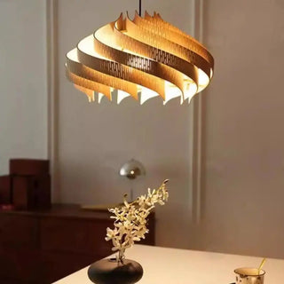 GENESE Elegant Soft Wood Ceiling Light – view 15