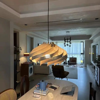 GENESE Elegant Soft Wood Ceiling Light – view 6