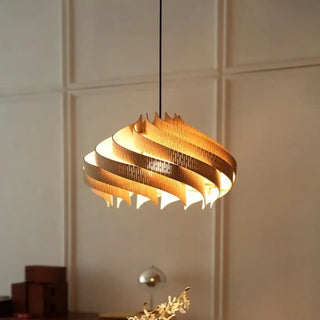 GENESE Elegant Soft Wood Ceiling Light – view 3