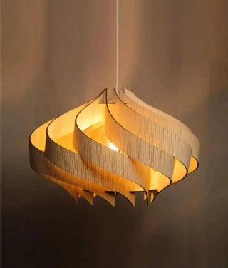 GENESE Elegant Soft Wood Ceiling Light – view 12