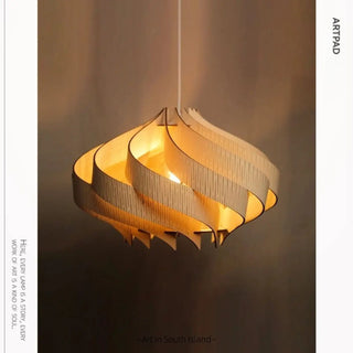 GENESE Elegant Soft Wood Ceiling Light – view 8