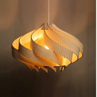 GENESE Elegant Soft Wood Ceiling Light – view 7