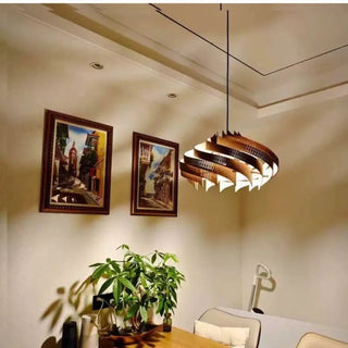 GENESE Elegant Soft Wood Ceiling Light – view 5