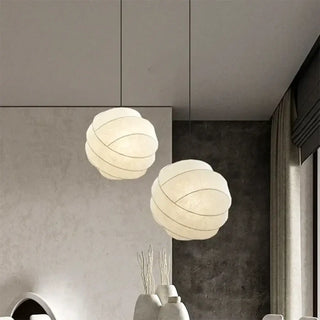 KHOLA Ball Twist Metal Silk Ceiling Light – view 1